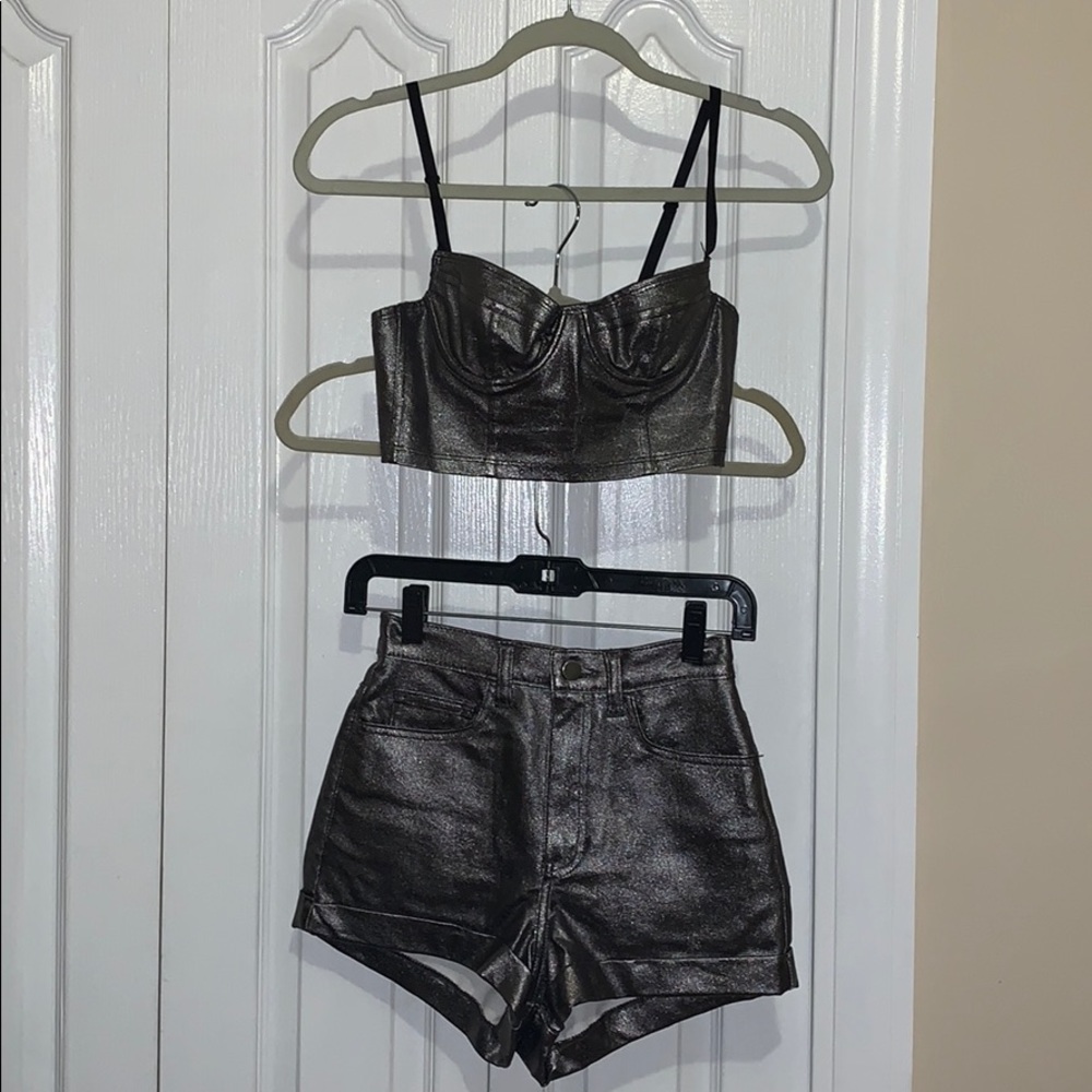 American Apparel Top and Short Two Piece Set - Picture 3 of 7